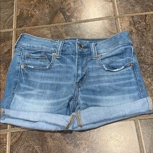 Light Wash American Eagle Shorts